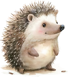 Illustratie van een egel